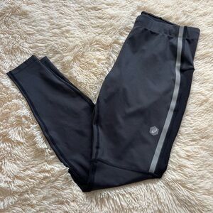 Asics Performance Leggings with Reflective Stripes size L